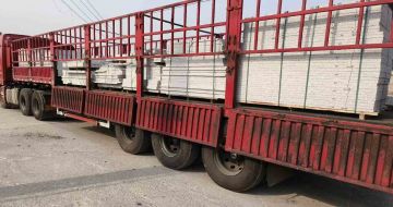 拉萨 白麻荔枝面外墙干挂，工厂装车日常