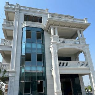 拉萨 白麻花岗岩别墅外墙干挂效果展示