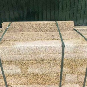 拉萨 黄金麻花岗岩石材机切面栏杆料半成品