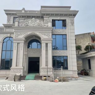 拉萨 白麻花岗岩别墅外墙干挂