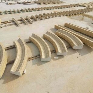 拉萨 黄金麻花岗岩别墅线条