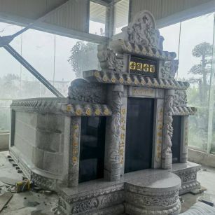 拉萨 芝麻白墓碑效果展示图