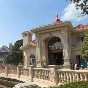 拉萨 黄金麻花岗岩欧式别墅