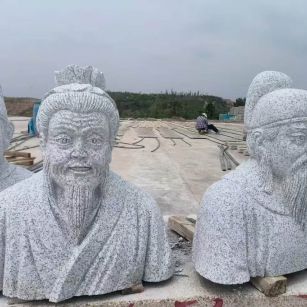 拉萨 白麻花岗岩石材人物立体雕刻