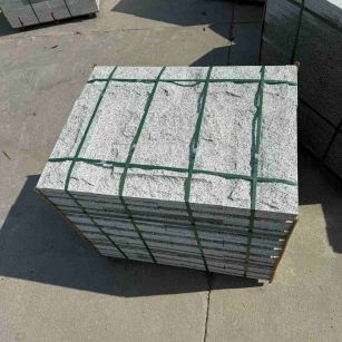 拉萨 白麻花岗岩石材自然面蘑菇石成品