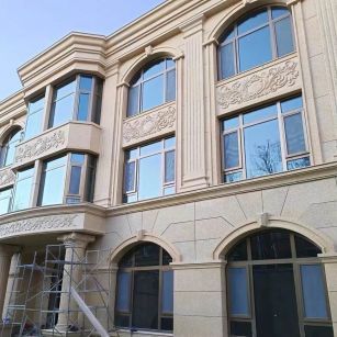 拉萨 黄金麻花岗岩别墅外墙干挂