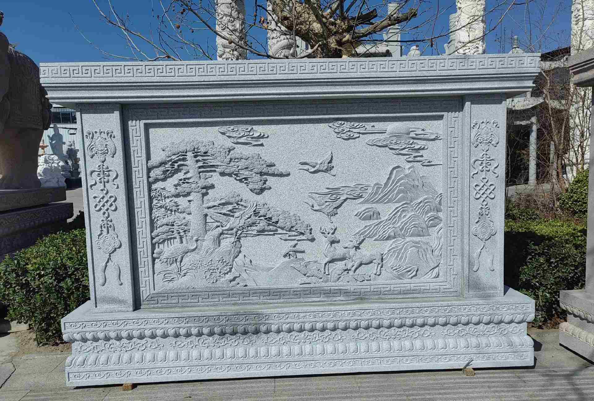 拉萨 芝麻白大型照壁，屏风，影壁