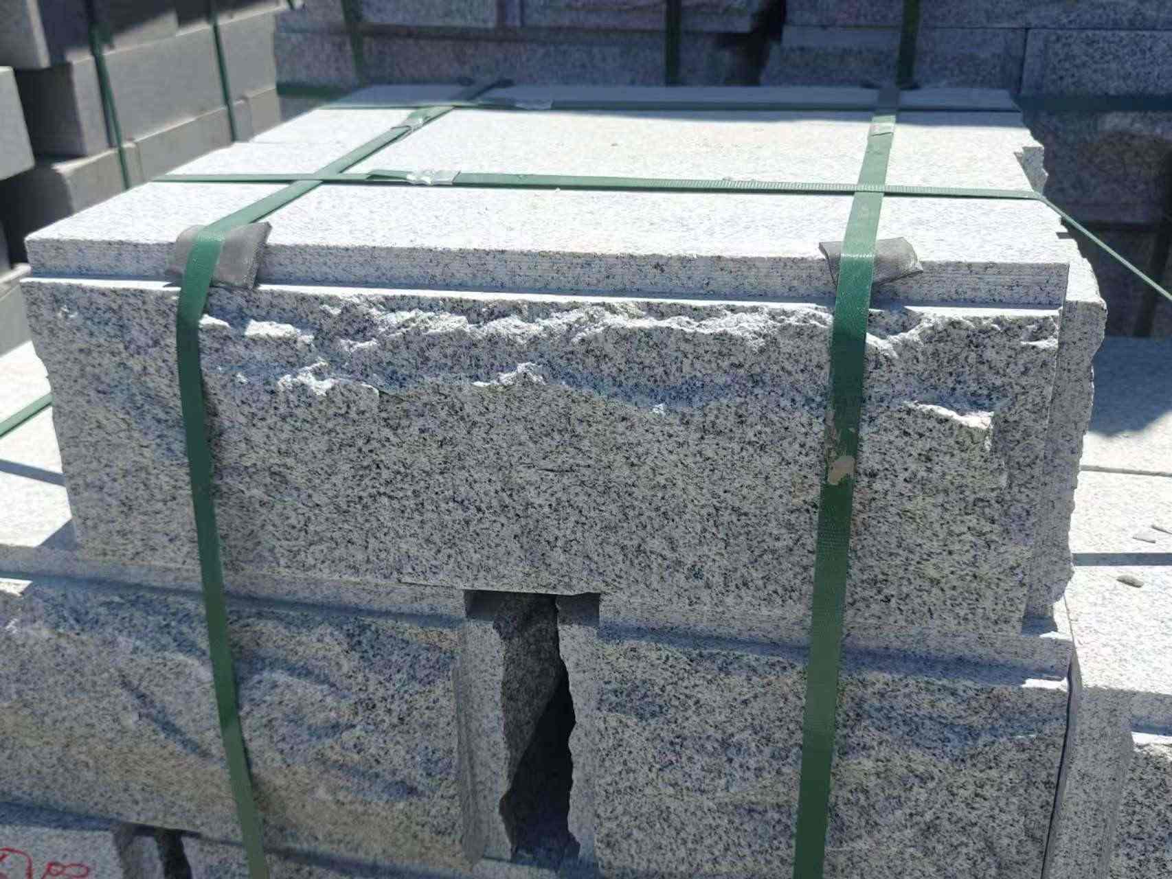 拉萨 芝麻白花岗岩自然面成品