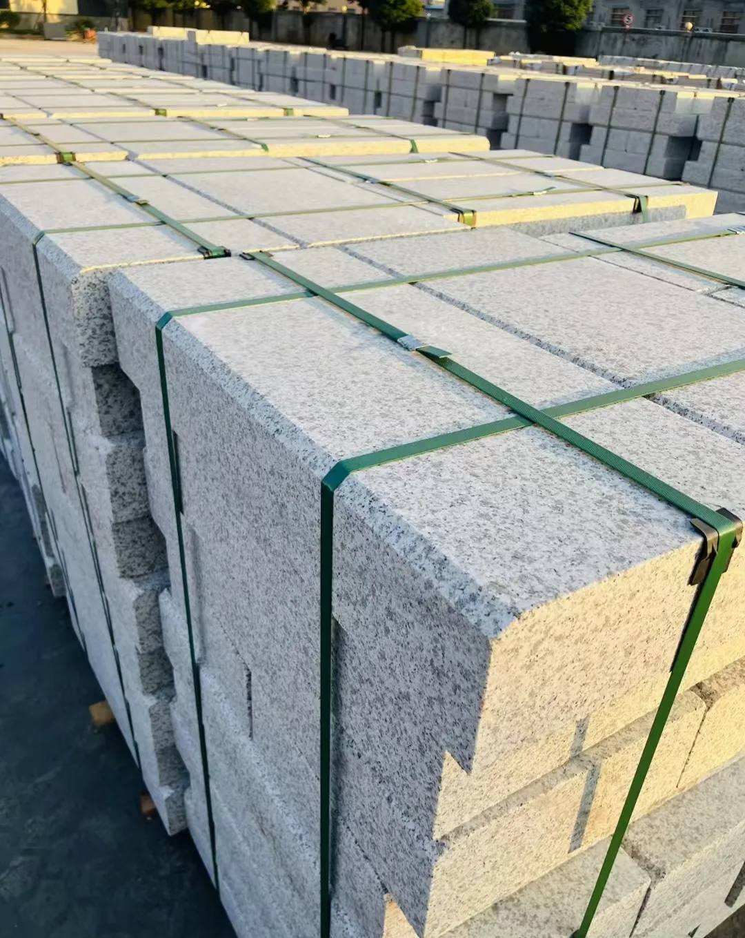 拉萨 白麻花岗岩路沿石，马路牙子，路缘石，平石，立缘石等