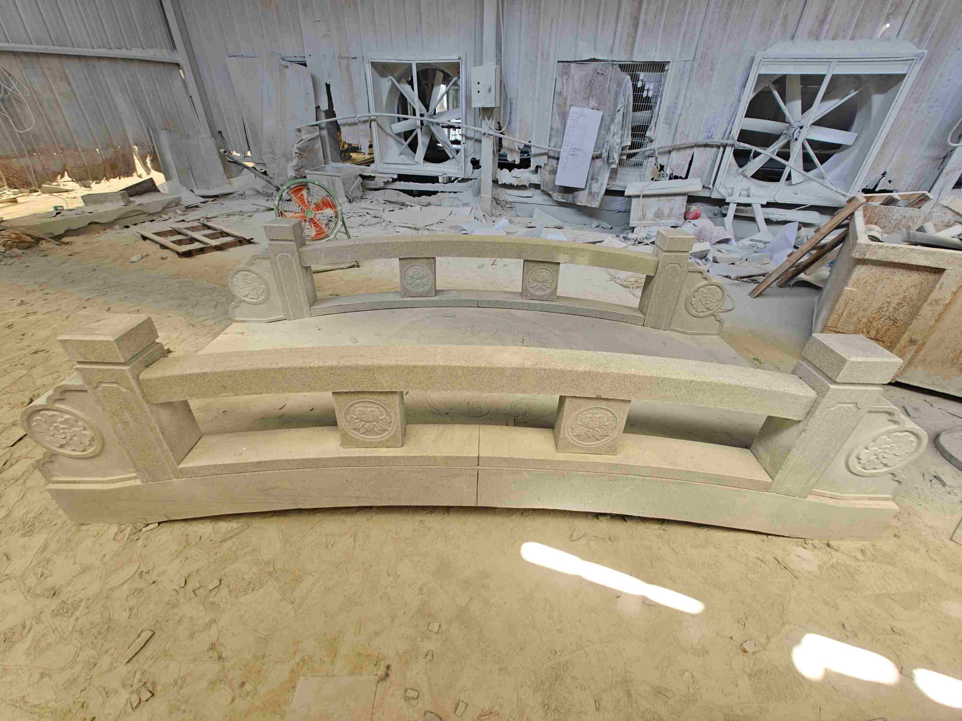 拉萨 芝麻灰花岗岩异形加工-拱桥，石桥