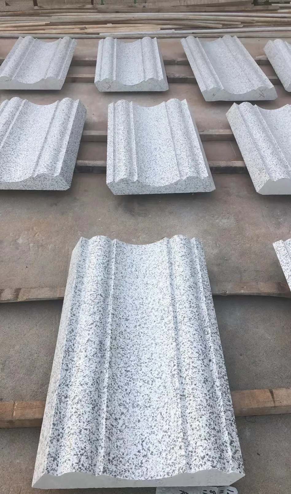 拉萨 白麻花岗岩光面别墅线条