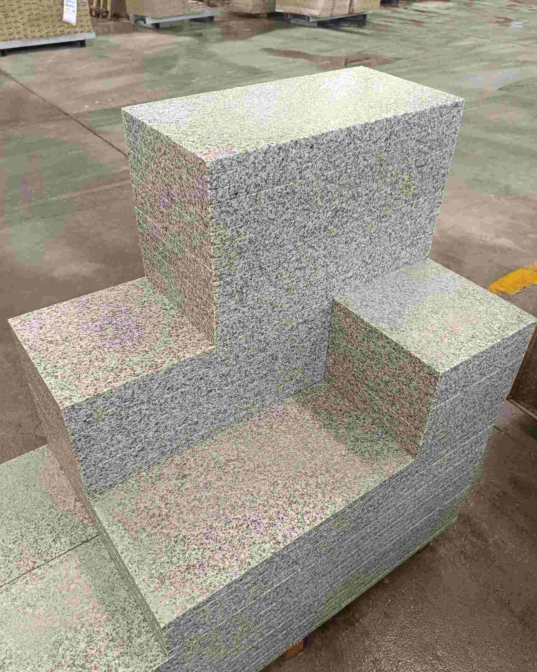 拉萨 白麻花岗岩荔枝面地铺石